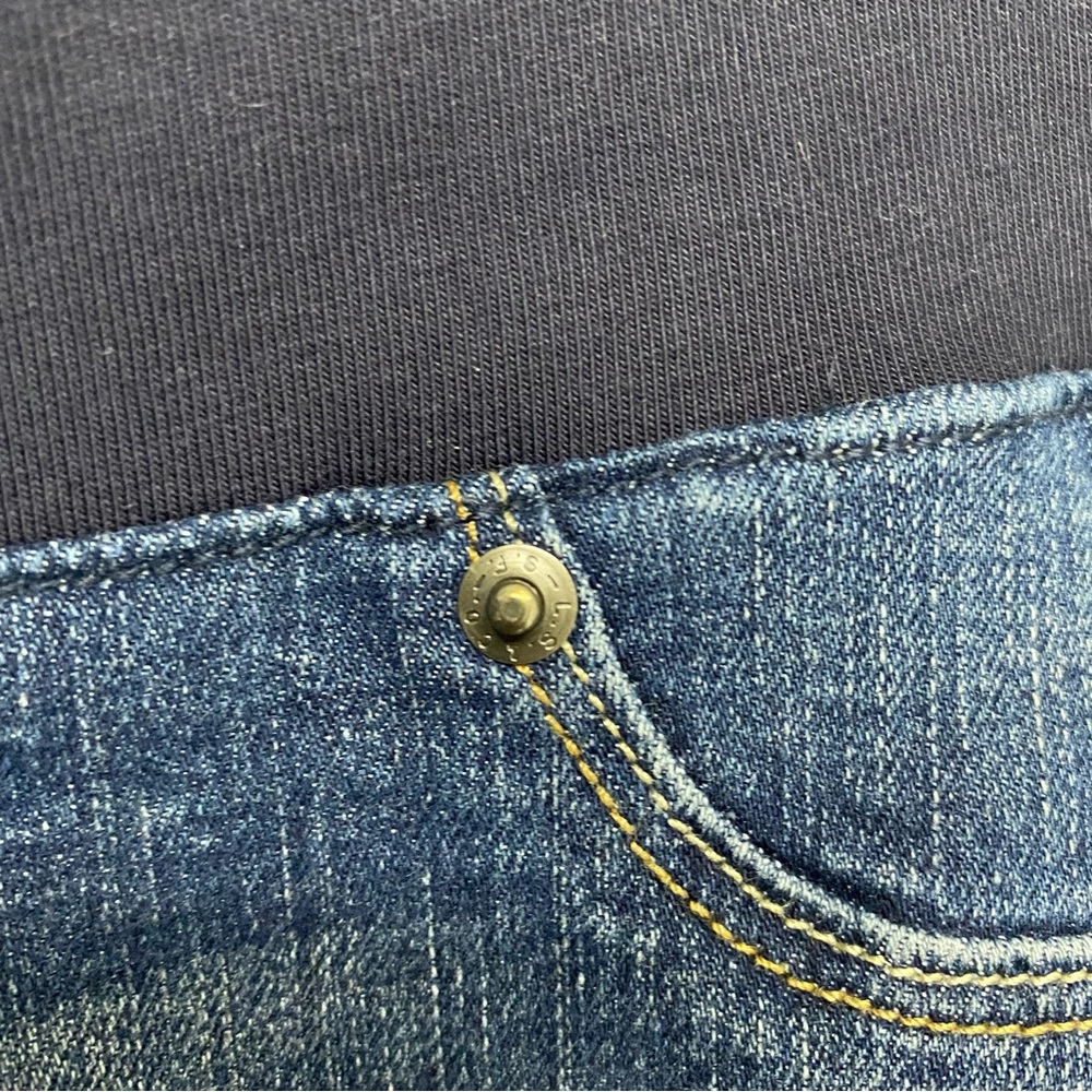 Levi's Strauss Gold Baby Bump Skinny Jeans with Stretch Sz M Maternity Jeans - Picture 14 of 14